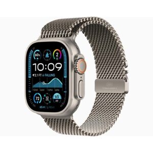 Apple Watch Ultra 2 with Titanium Milanese Loop